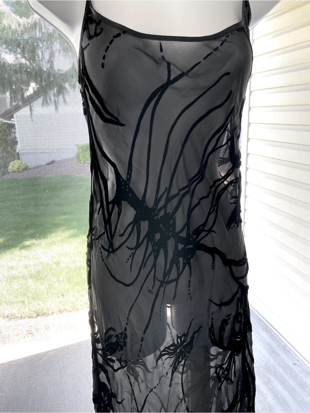 Women’s 1990’s VICTORIA’S SECRET Sz M Long Black maxi slip dress Sz S - Picture 4 of 12